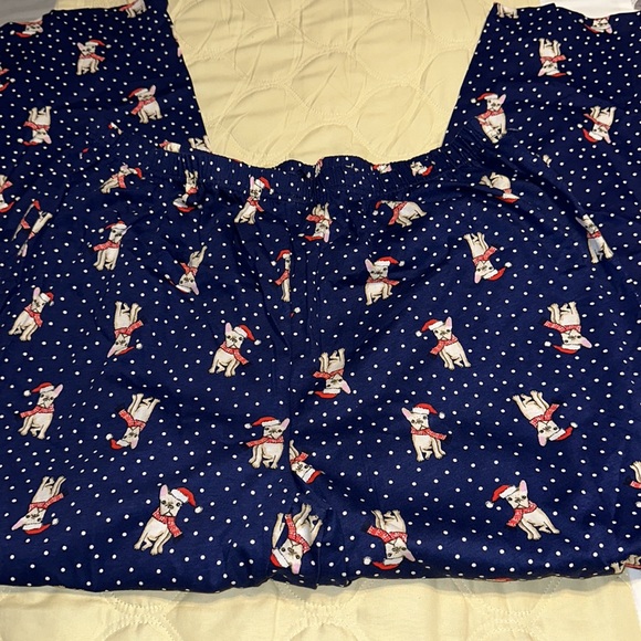Chapter Club Winter Christmas Holiday Puppy Cotton Pj Bottoms NWT 2X - Picture 3 of 6